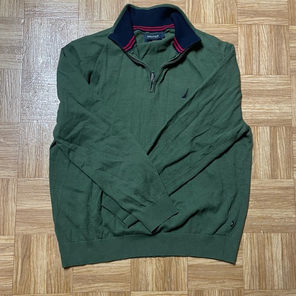 Nautica Green Longsleeve Sweater - Picture 2 of 4